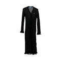 Mesh Knit Maxi Dress – Black