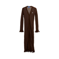 Mesh Knit Maxi Dress – Brown