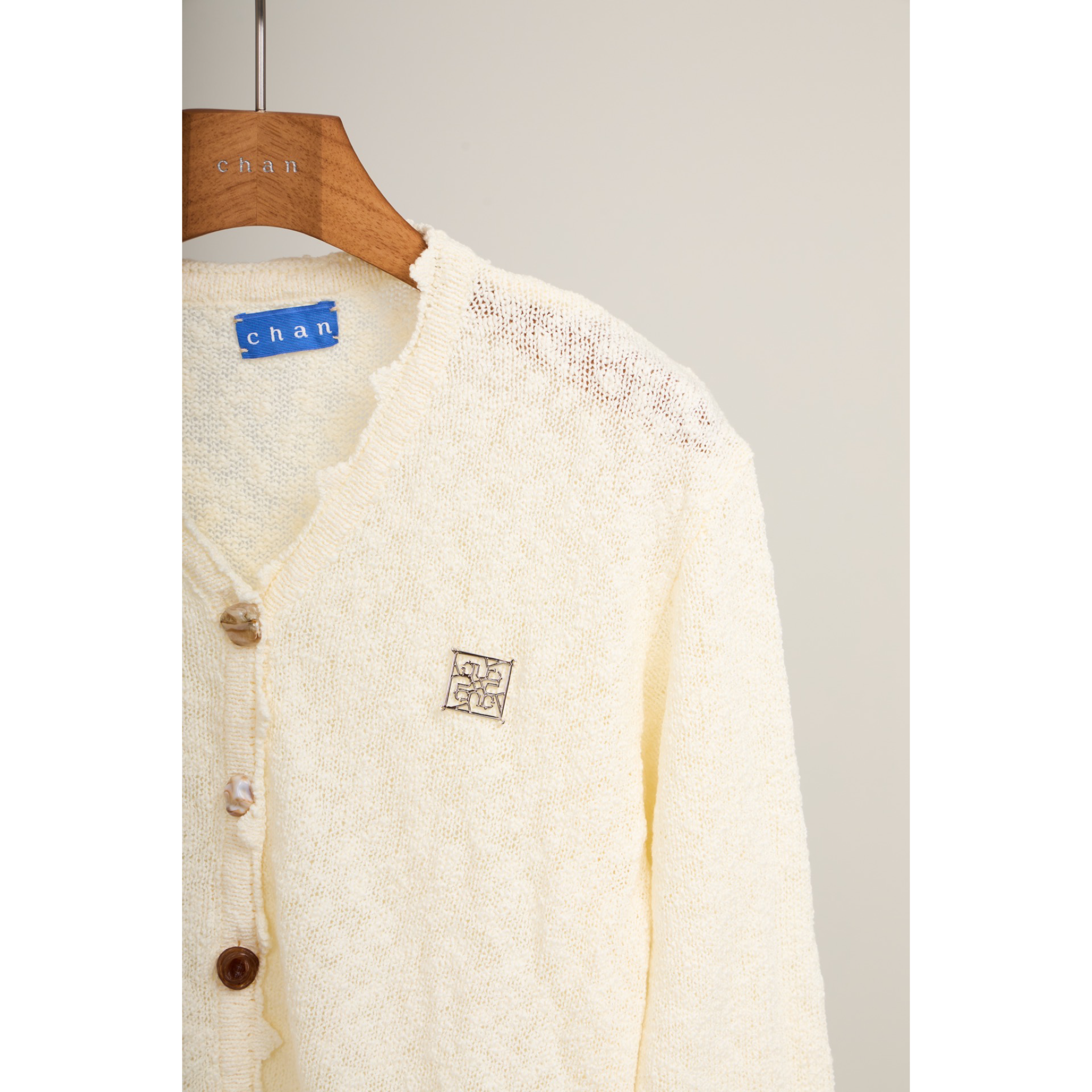 Knit Tie-Waist Cardigan – Ivory