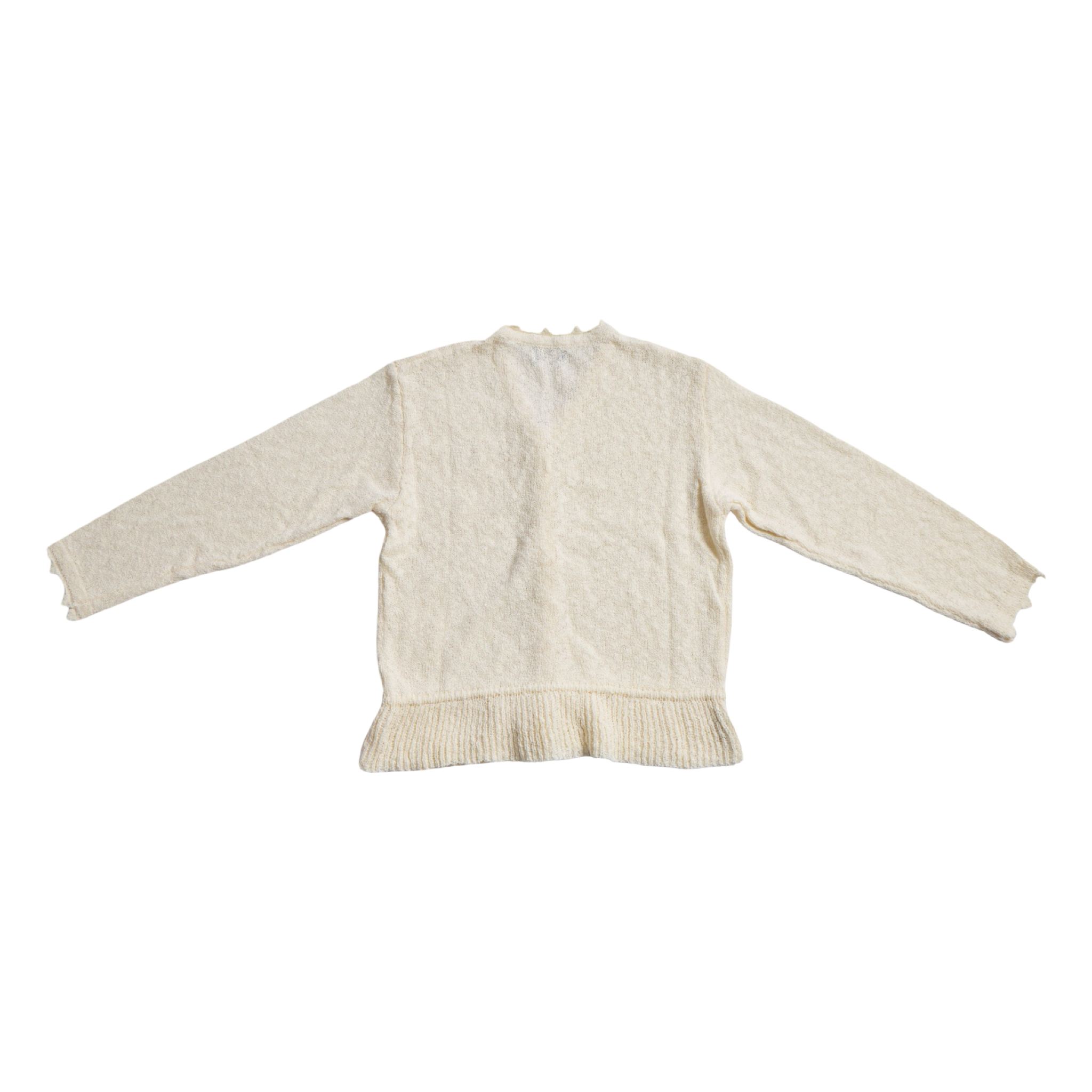 Knit Tie-Waist Cardigan – Ivory