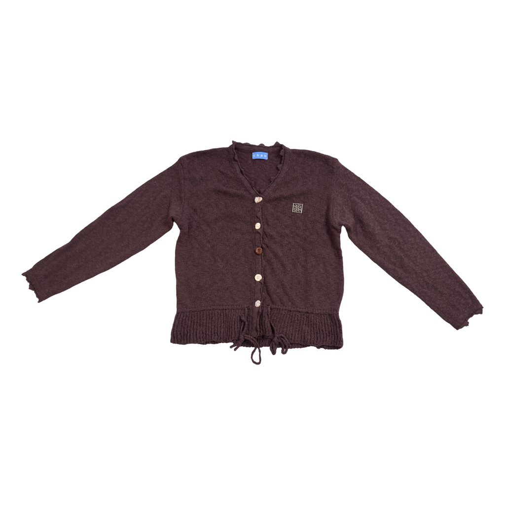 Knit Tie-Waist Cardigan – Choco