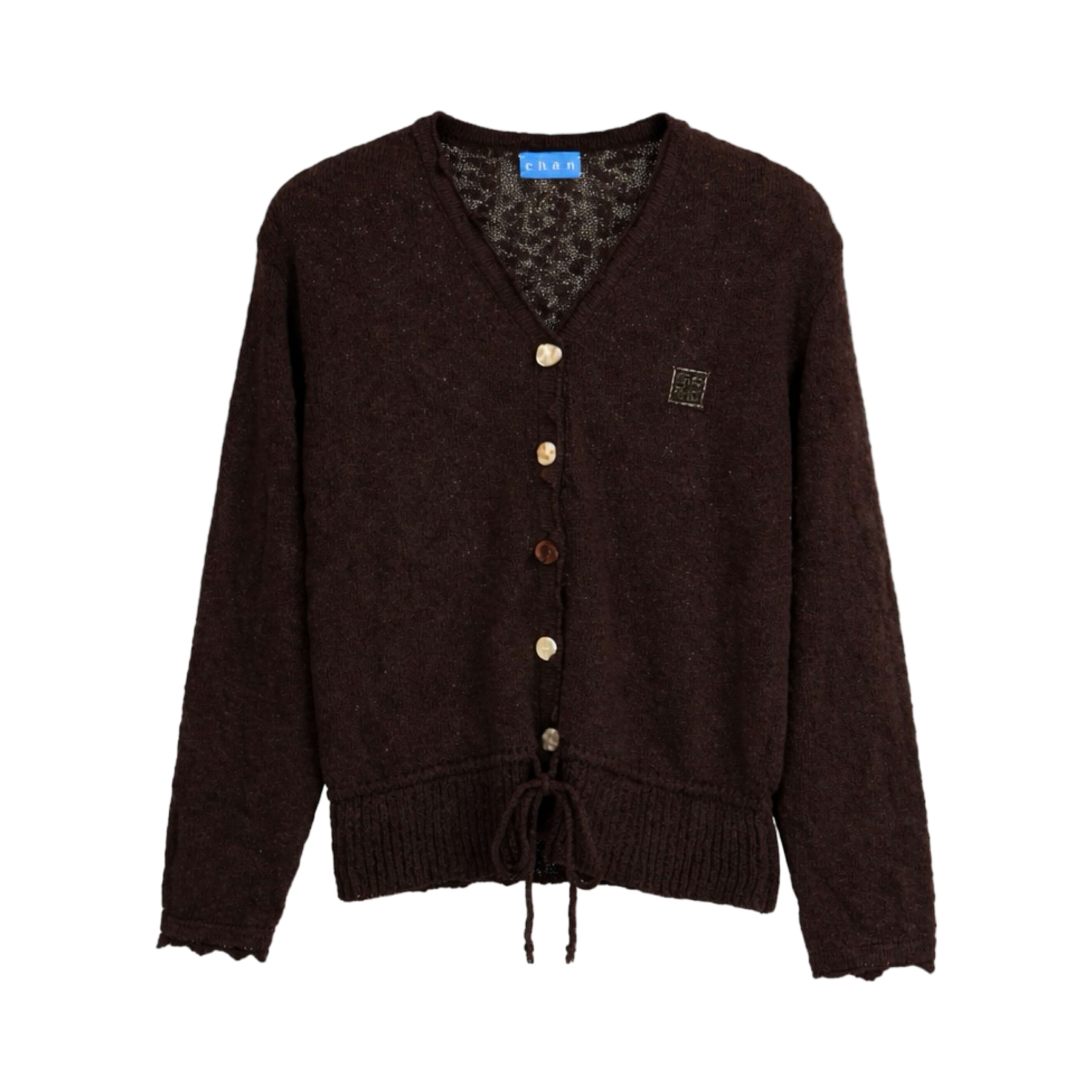Knit Tie-Waist Cardigan – Choco