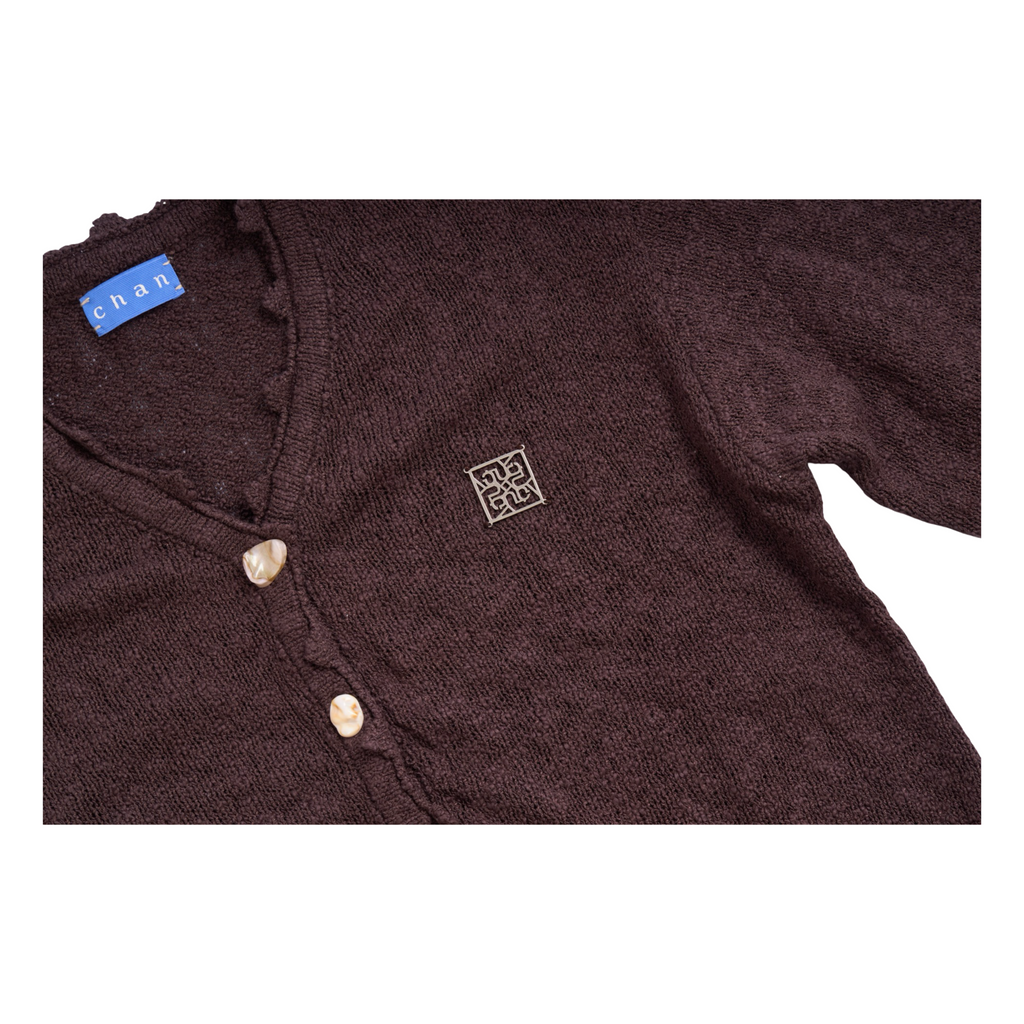 Knit Tie-Waist Cardigan – Choco