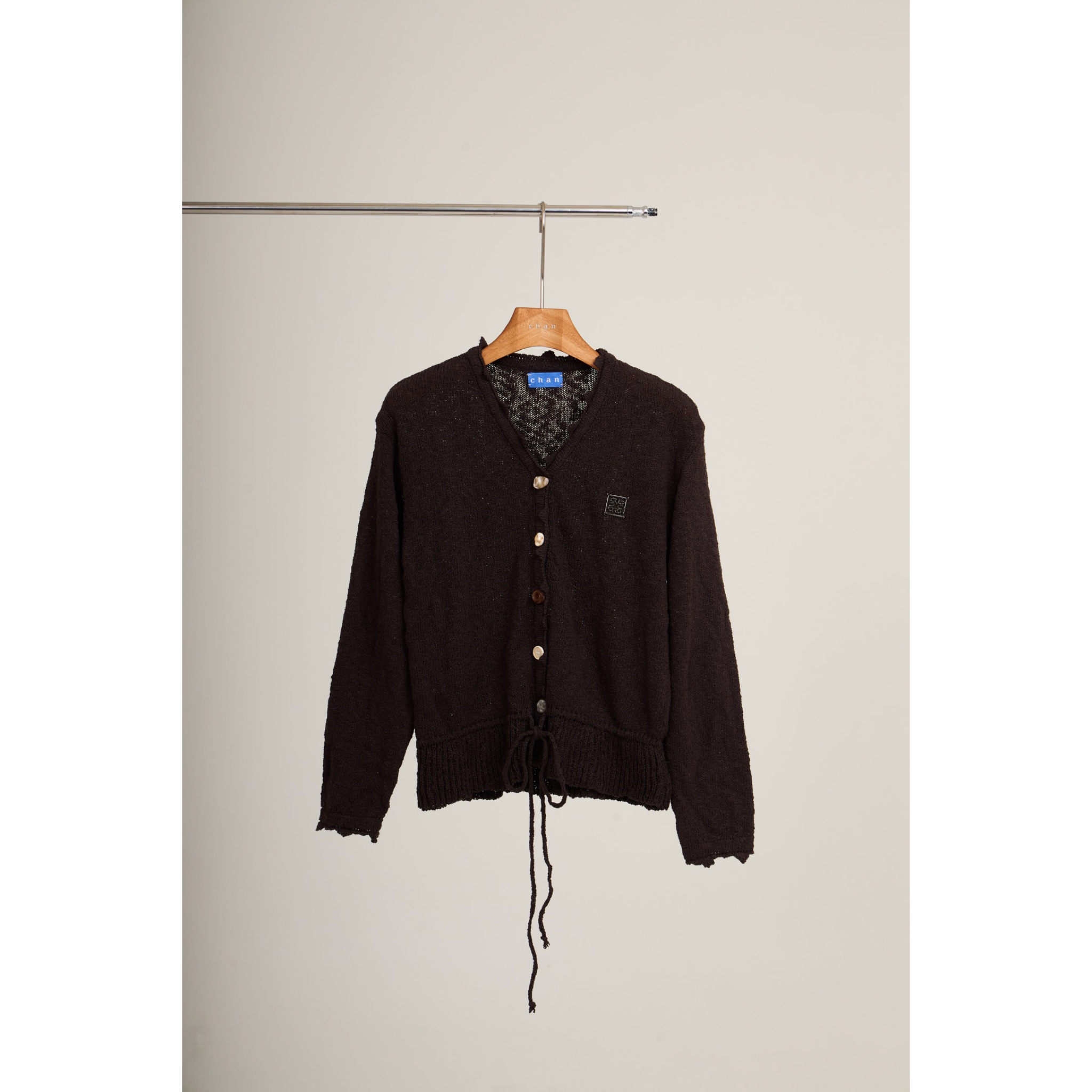 Knit Tie-Waist Cardigan – Choco