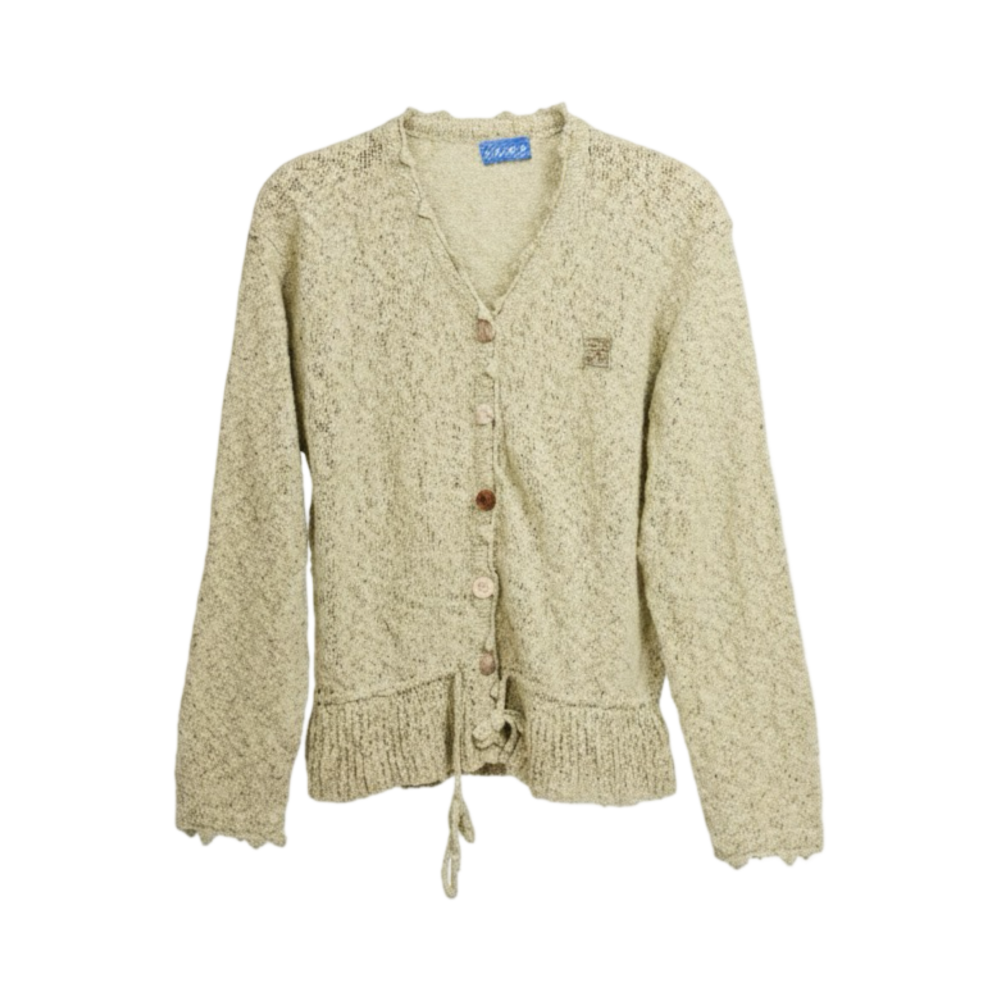 Knit Tie-Waist Cardigan – Green