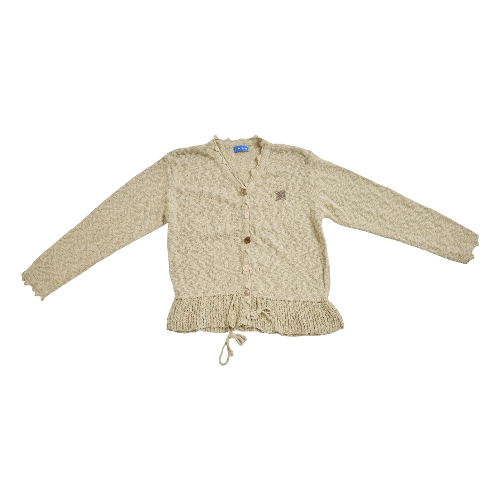 Knit Tie-Waist Cardigan – Green