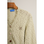 Knit Tie-Waist Cardigan – Green