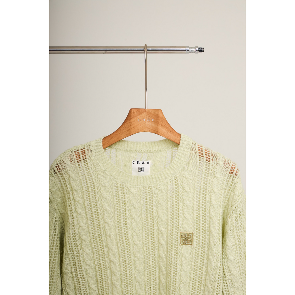 Asymmetric Knit Top – Olive