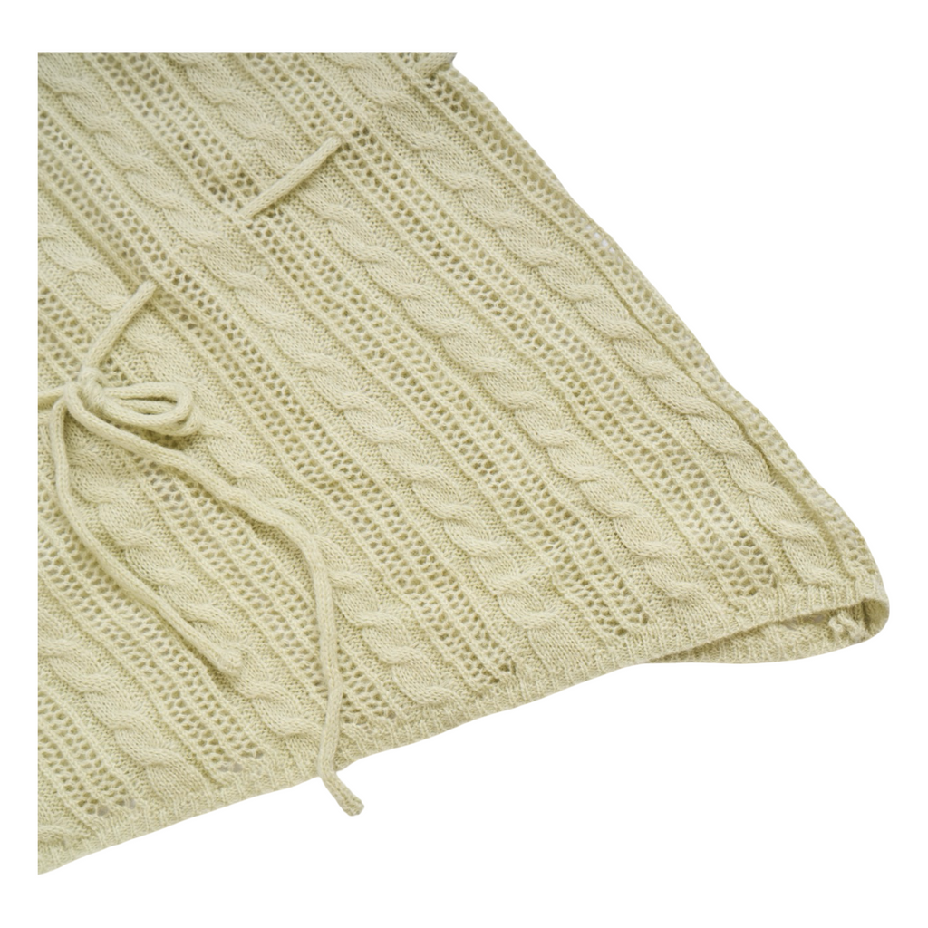 Asymmetric Knit Top – Olive