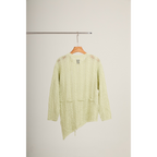 Asymmetric Knit Top – Olive