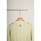 Asymmetric Knit Top – Olive
