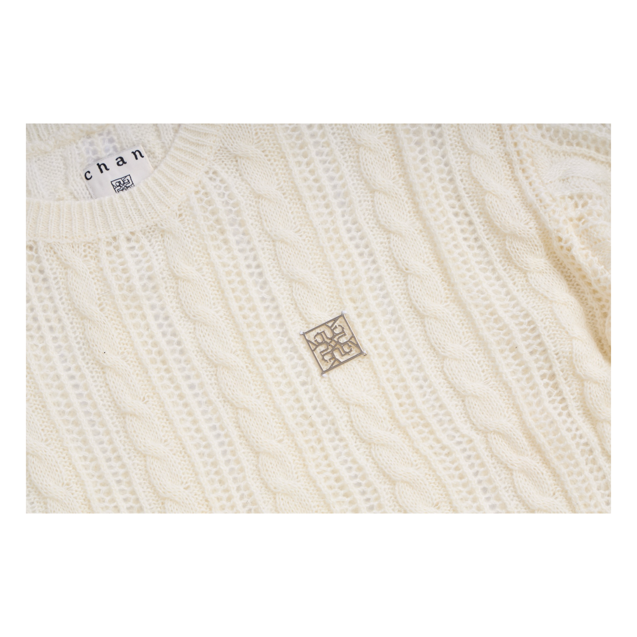 Asymmetric Knit Top – Beige