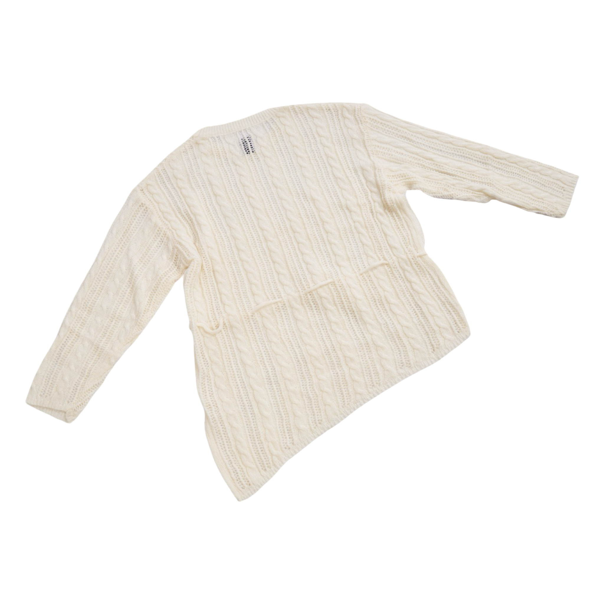 Asymmetric Knit Top – Beige