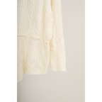 Asymmetric Knit Top – Beige