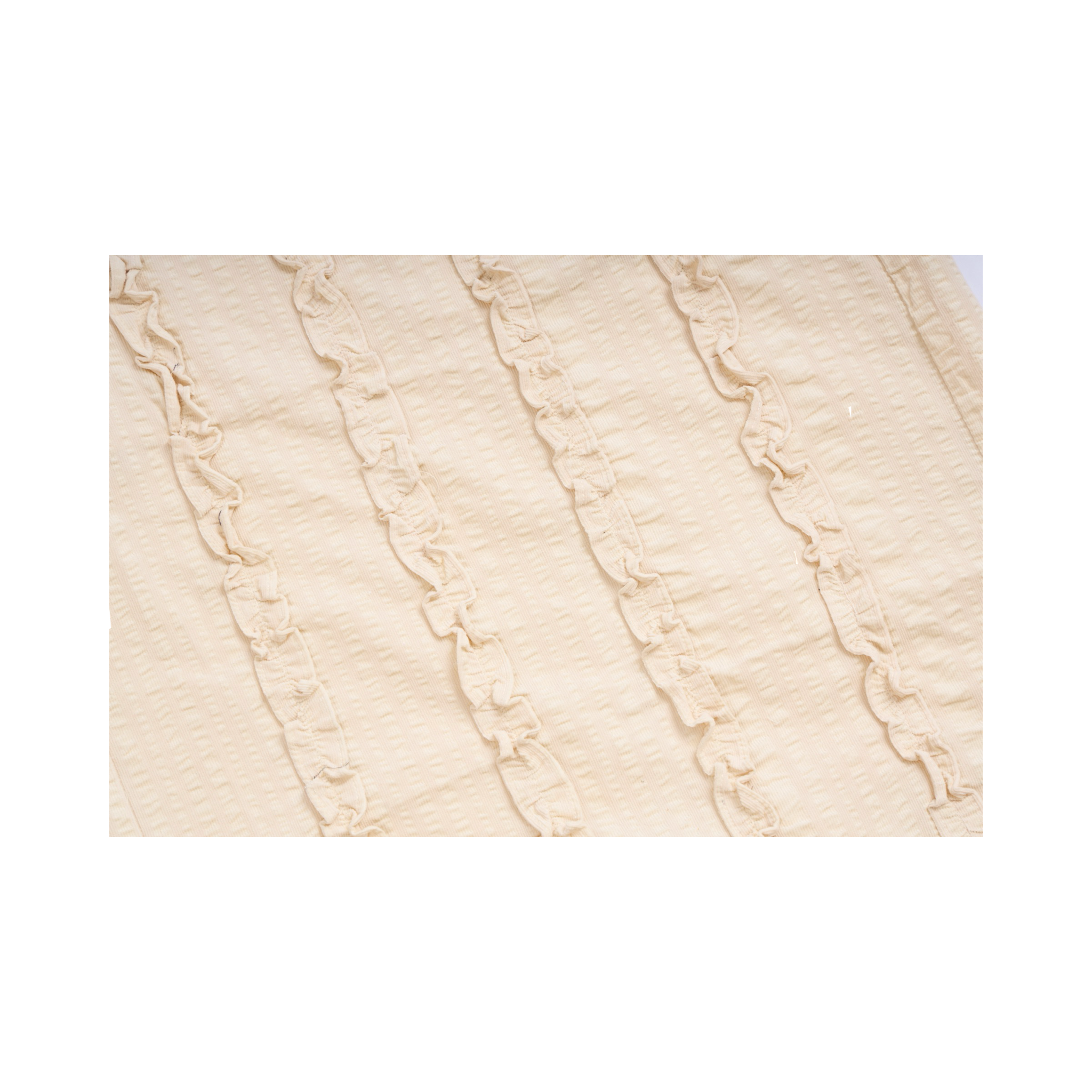 Ruched Midi Skirt – Beige