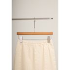 Ruched Midi Skirt – Beige