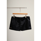 Leather-Look Mini Skort – Black