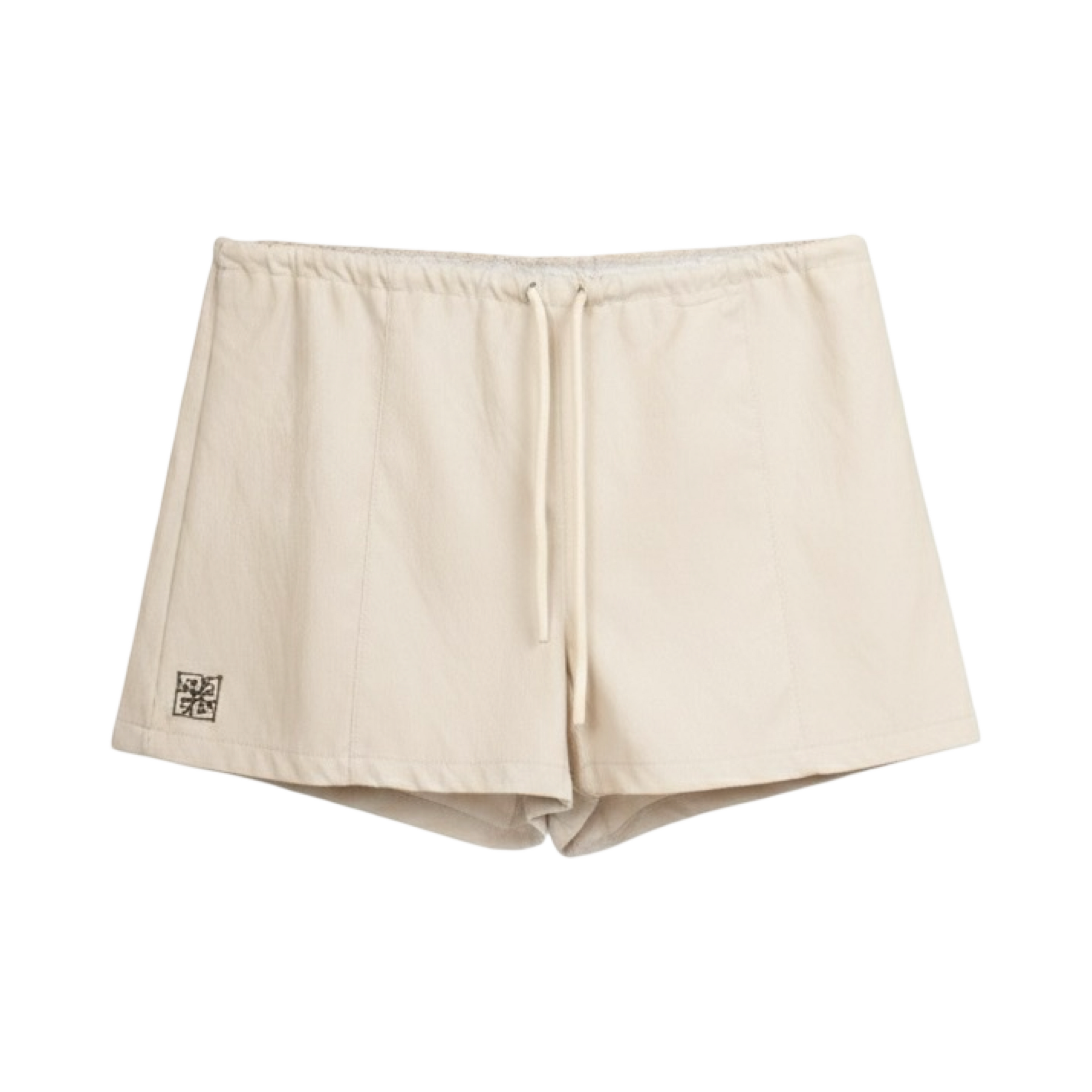 Leather-Look Mini Skort – White