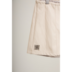 Leather-Look Mini Skort – White
