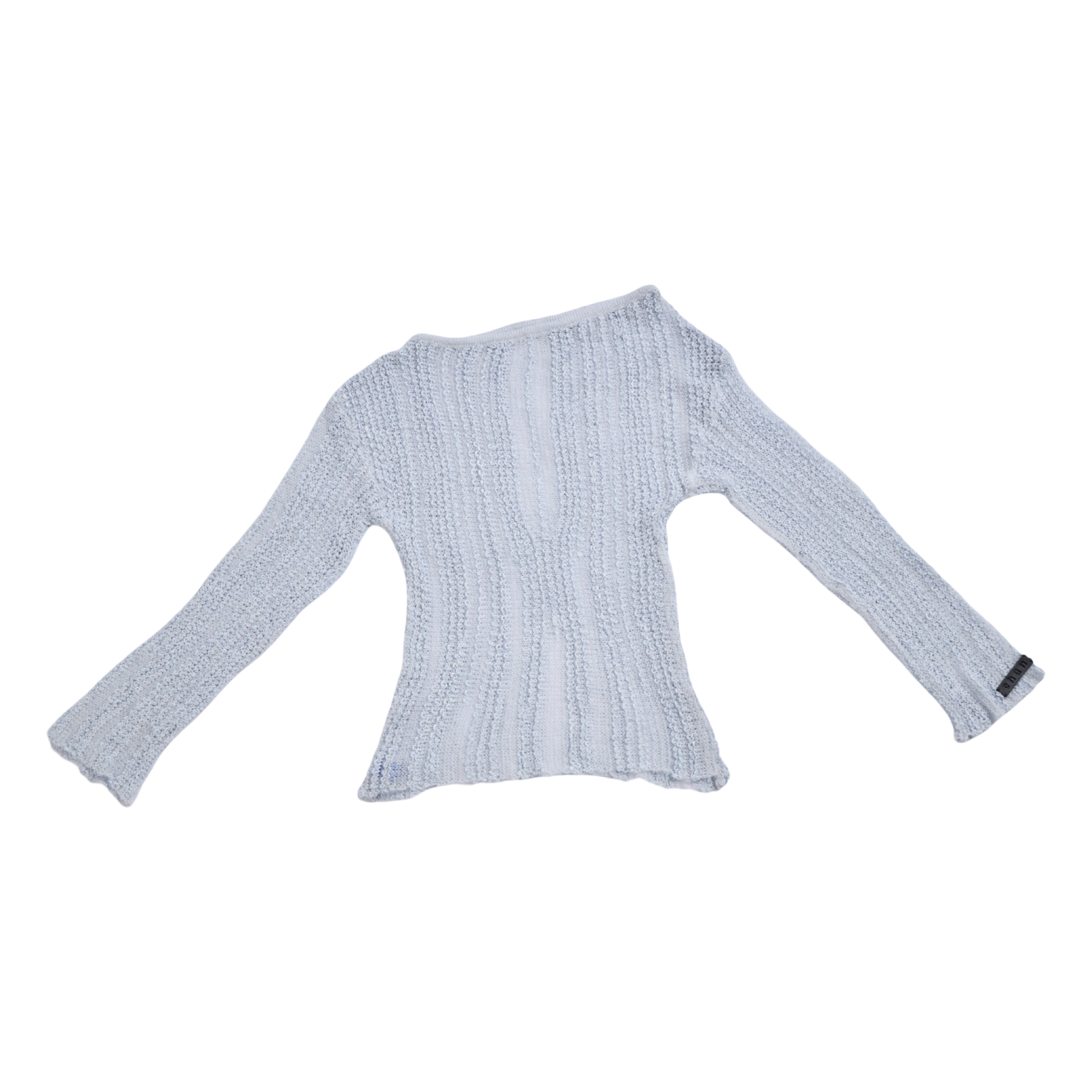Textured Knit Top – Blue