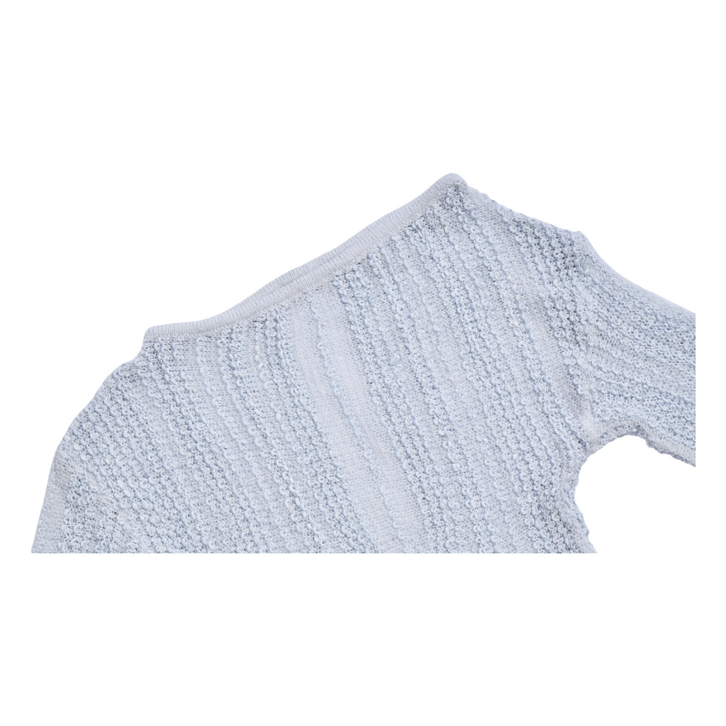 Textured Knit Top – Blue