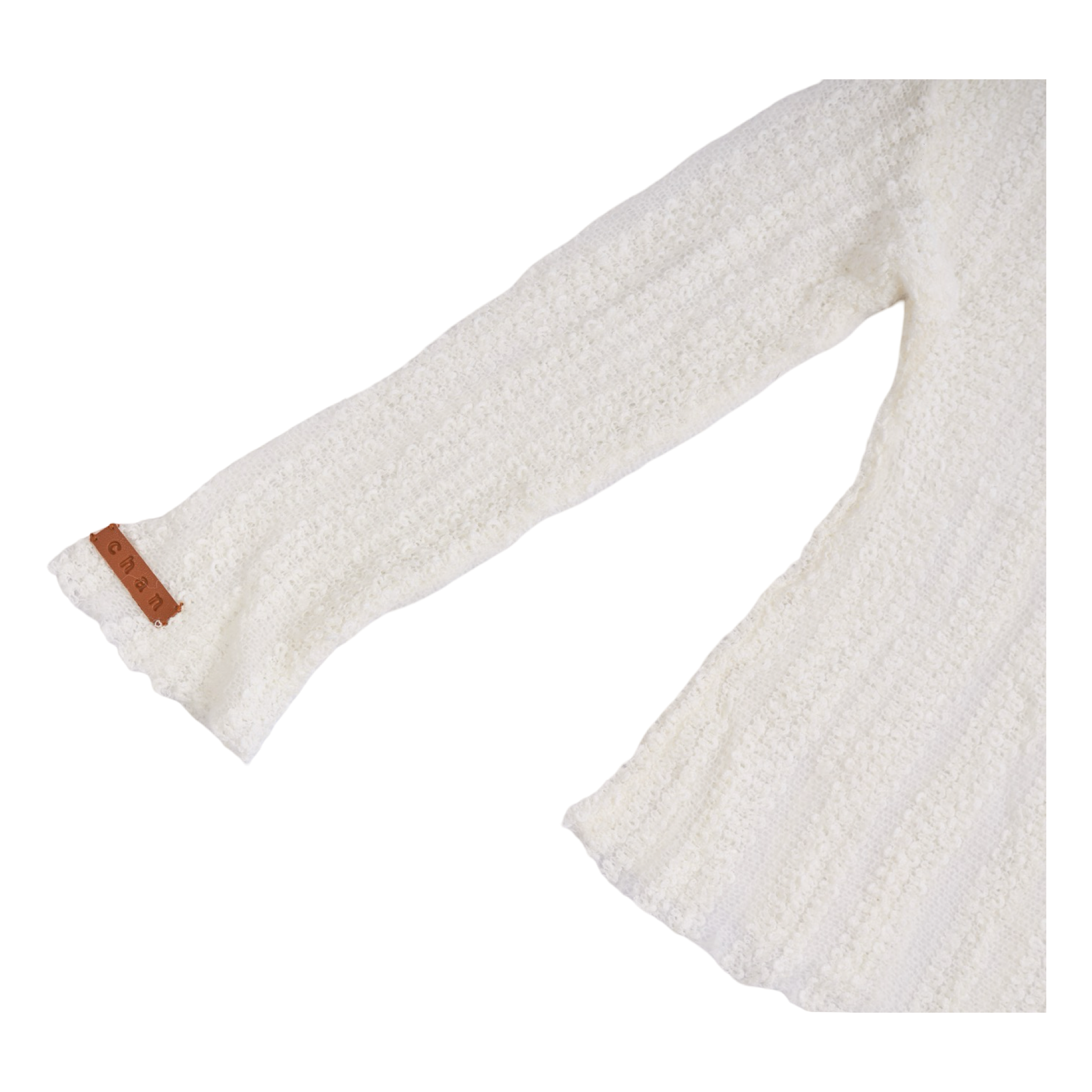 Textured Knit Top – White