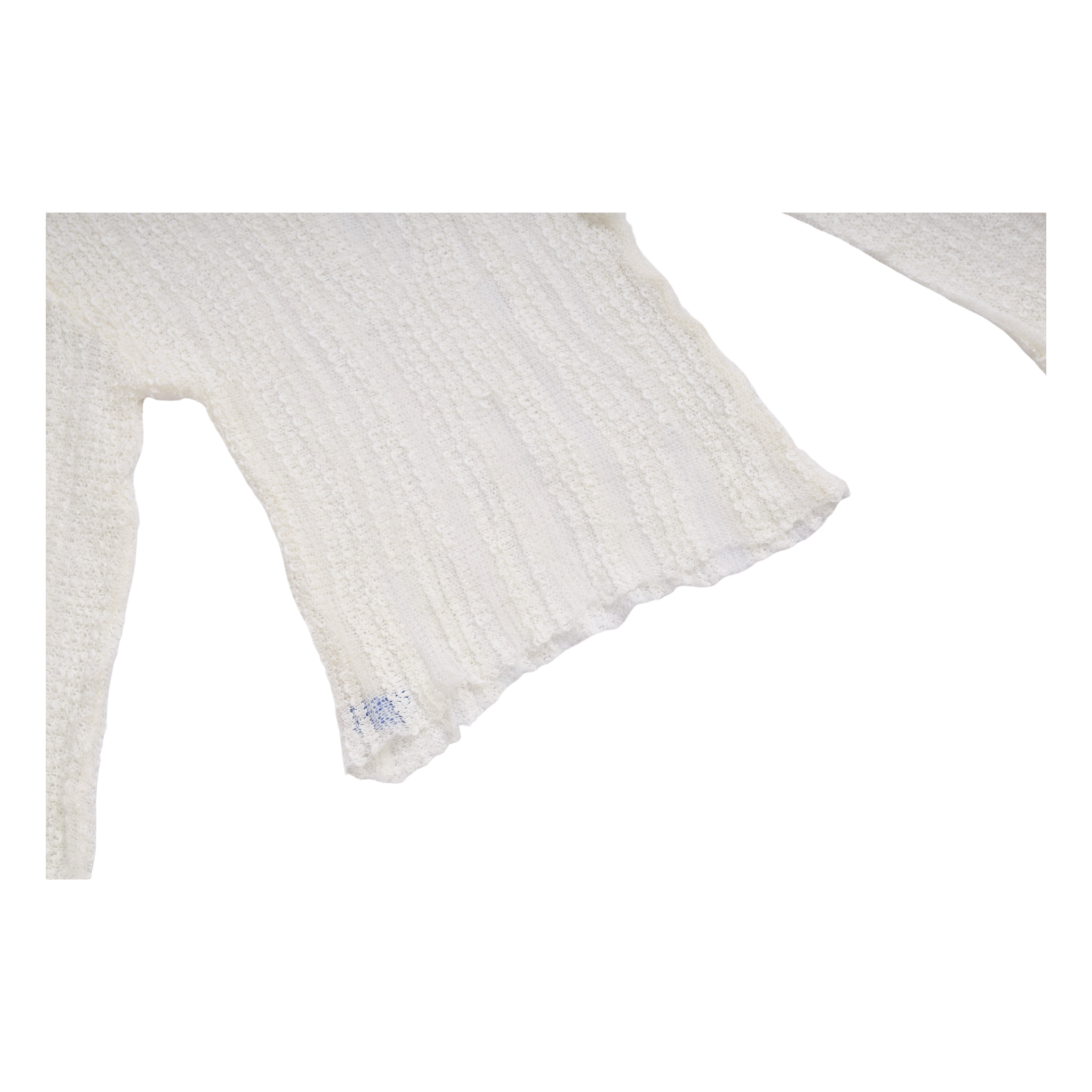 Textured Knit Top – White