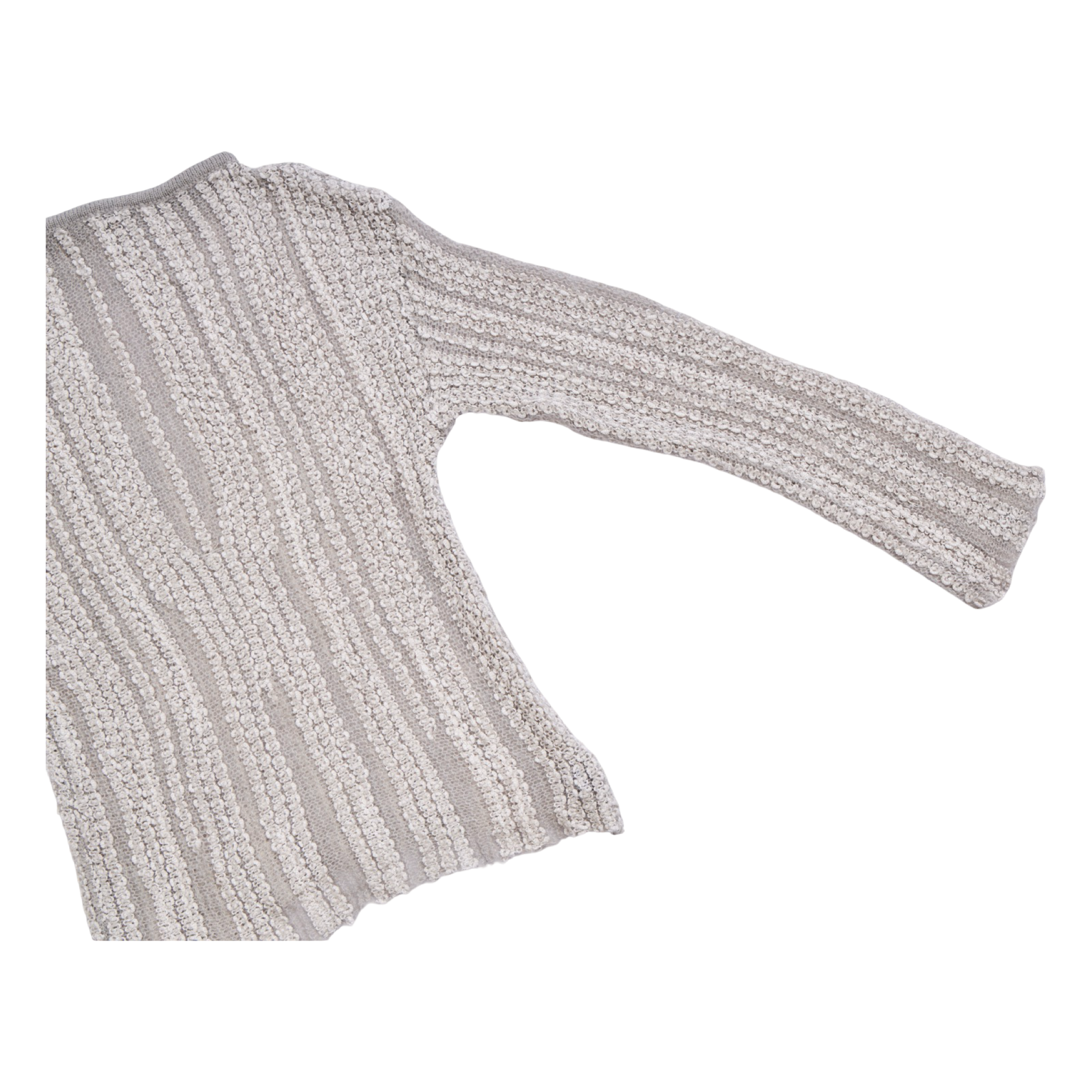 Textured Knit Top – Grey