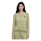 Ribbed Knit Cardigan – Forest Green