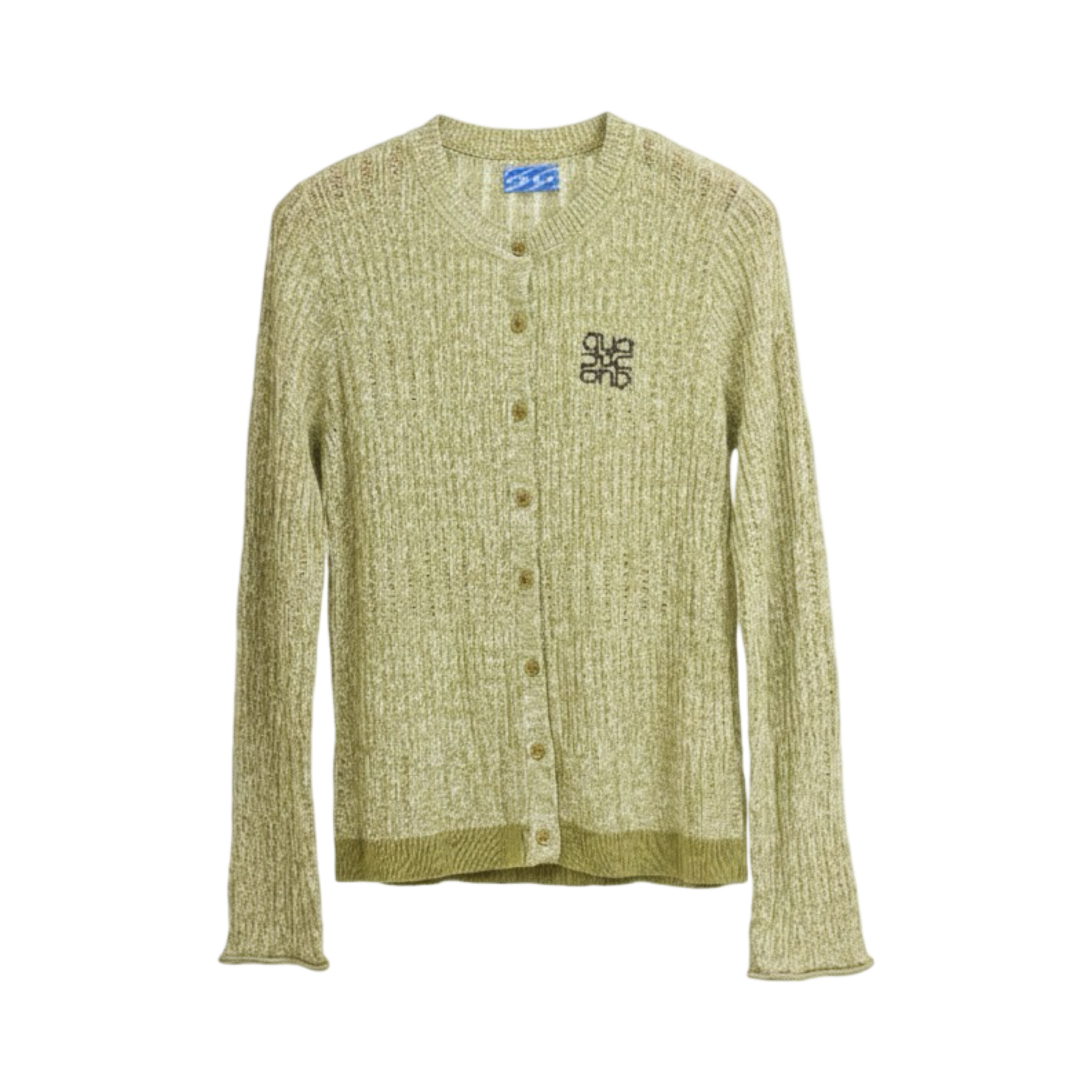 Ribbed Knit Cardigan – Forest Green