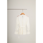 Ruffle Chiffon Blouse – White