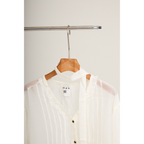 Ruffle Chiffon Blouse – White