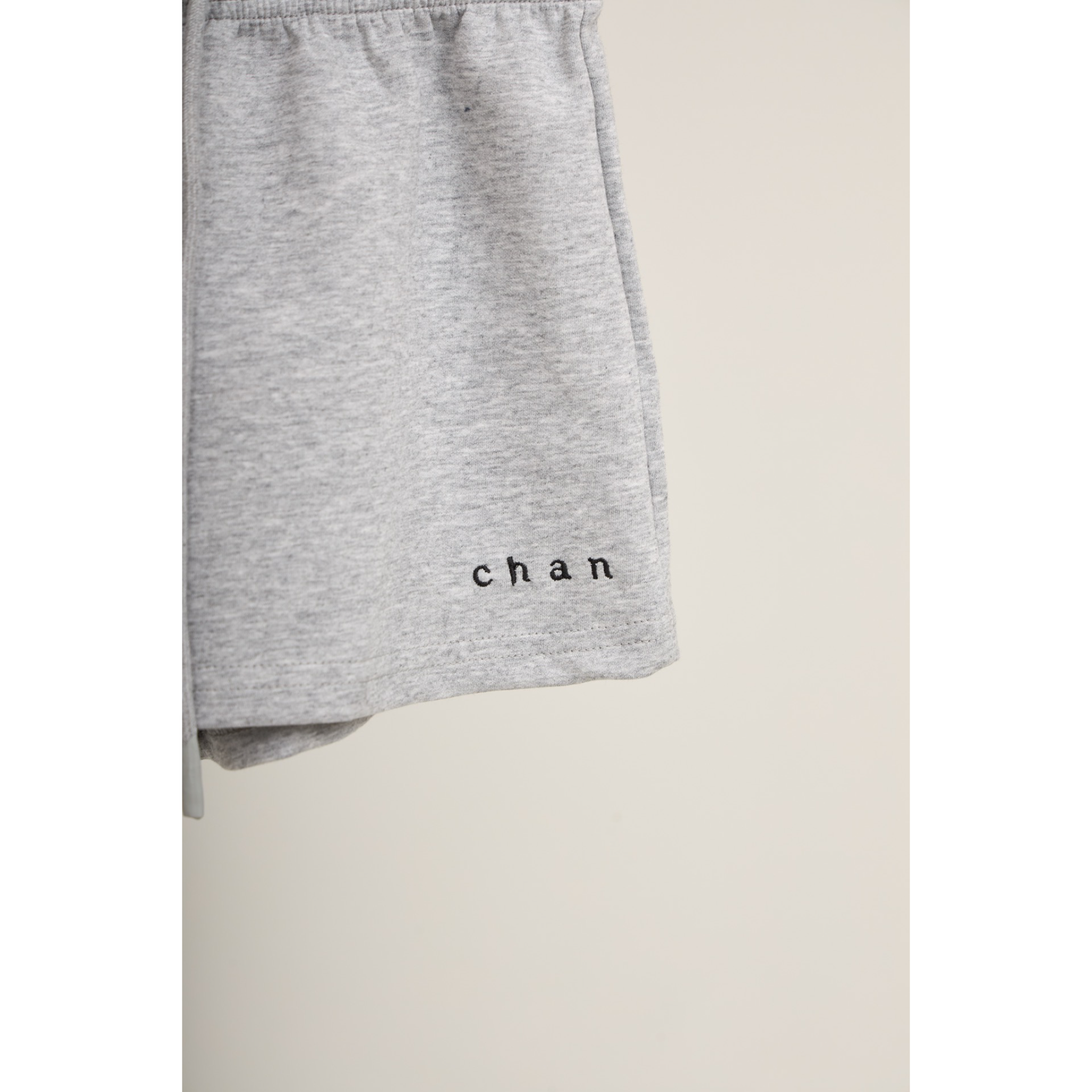 Long Sleeve Polo & Shorts Set  – Light Grey