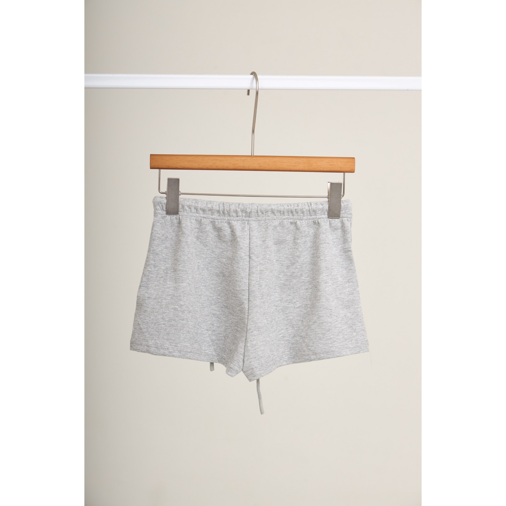 Long Sleeve Polo & Shorts Set  – Light Grey