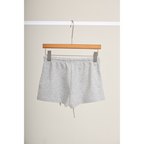 Long Sleeve Polo & Shorts Set  – Light Grey