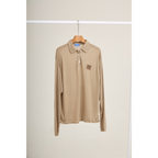 Long Sleeve Polo & Shorts Set  – Brown