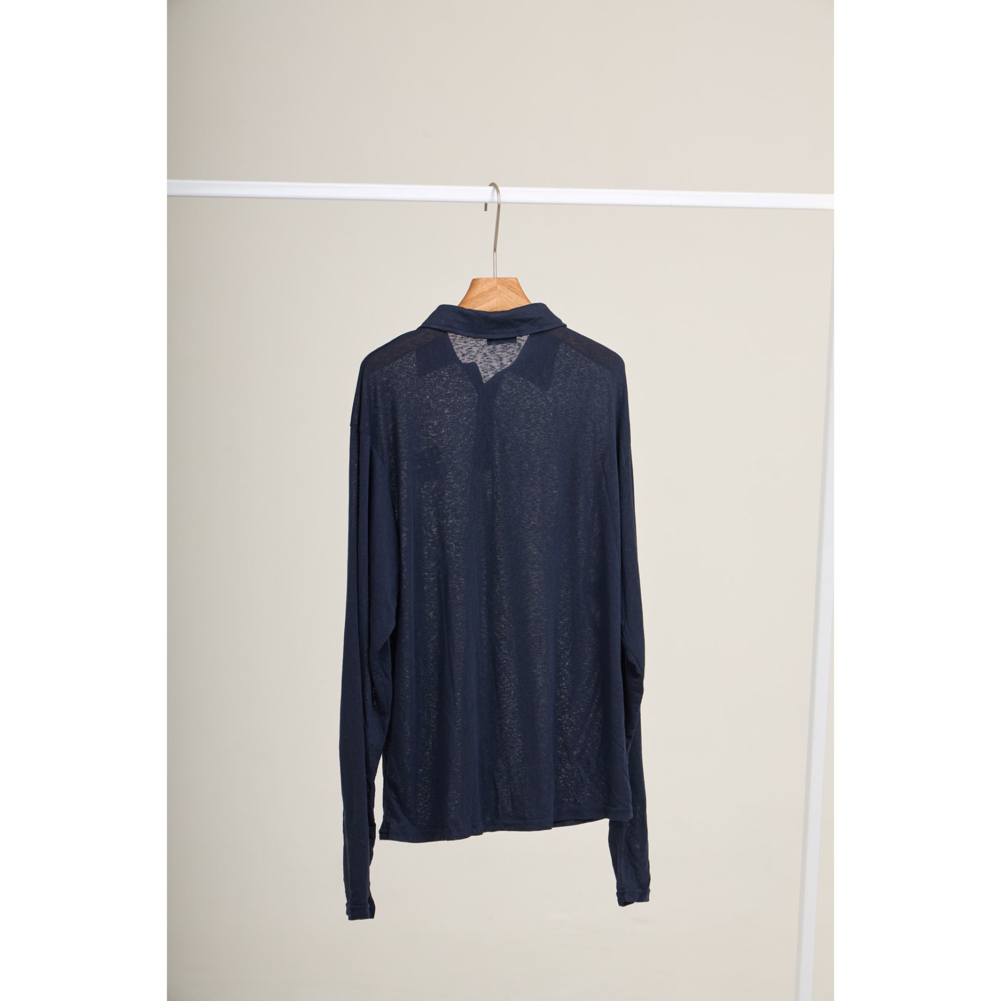 Long Sleeve Polo & Shorts Set  – Navy