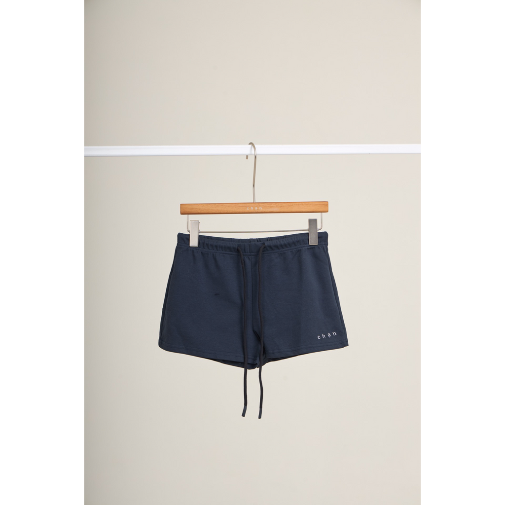 Long Sleeve Polo & Shorts Set  – Navy