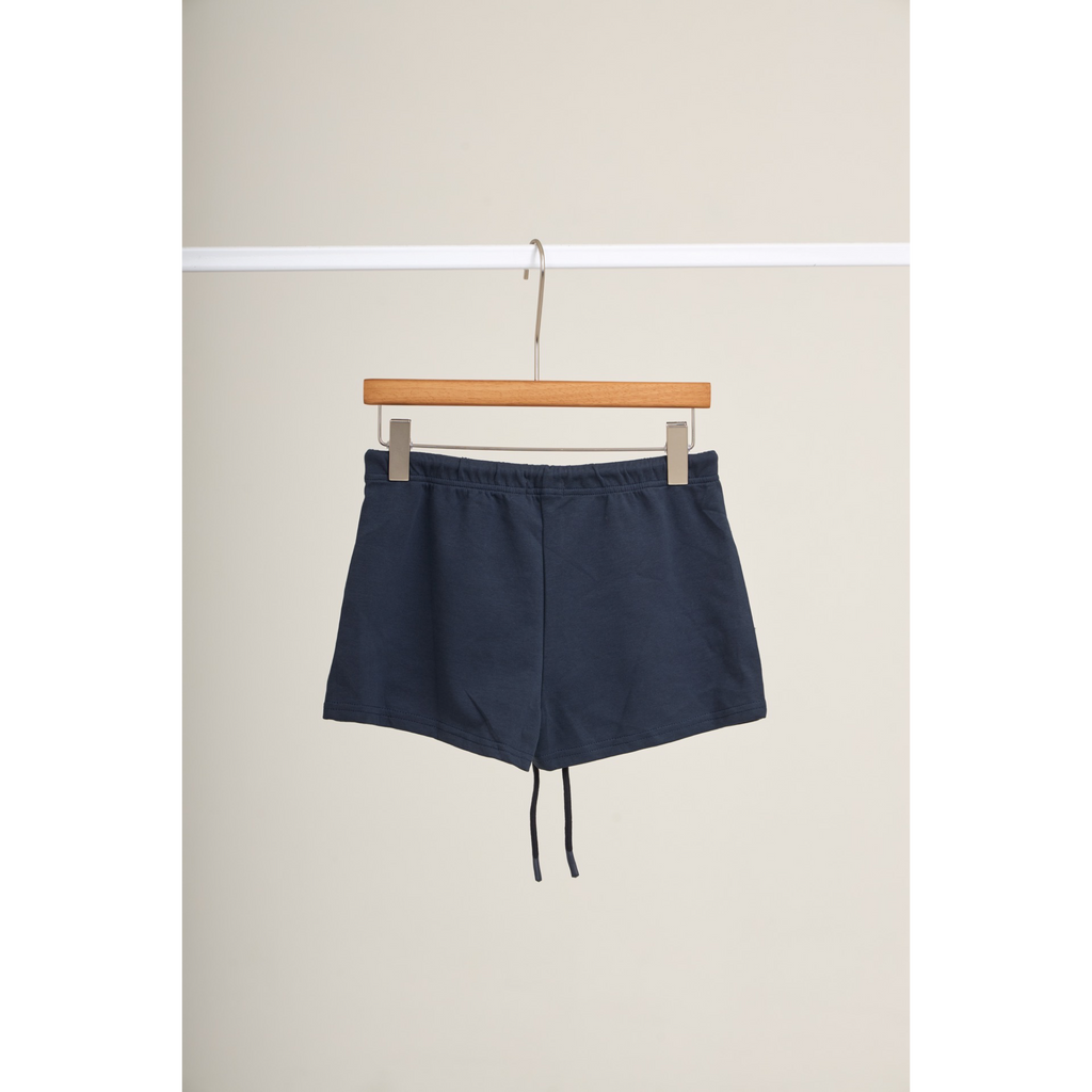 Long Sleeve Polo & Shorts Set  – Navy