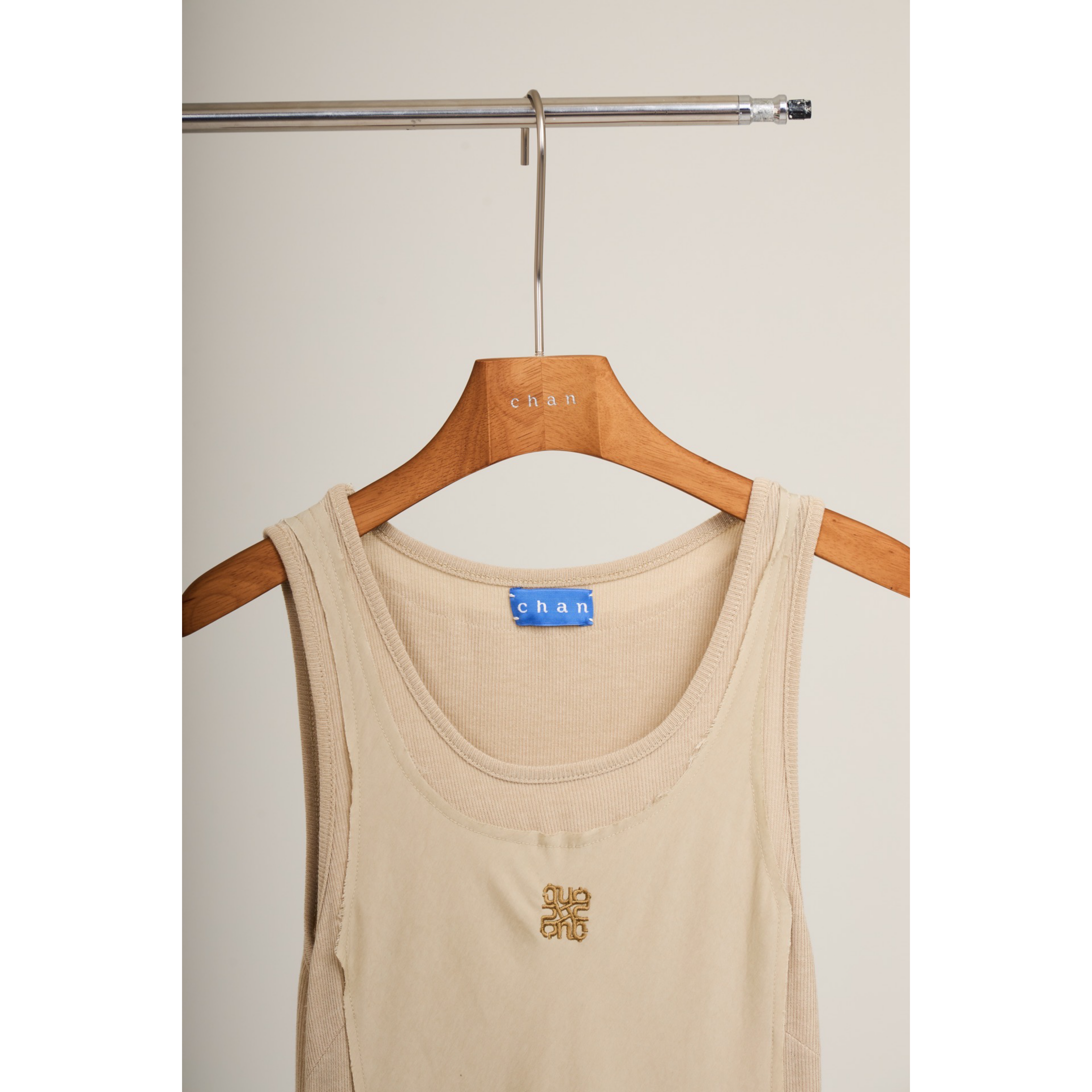 Sleeveless Maxi Dress – Beige