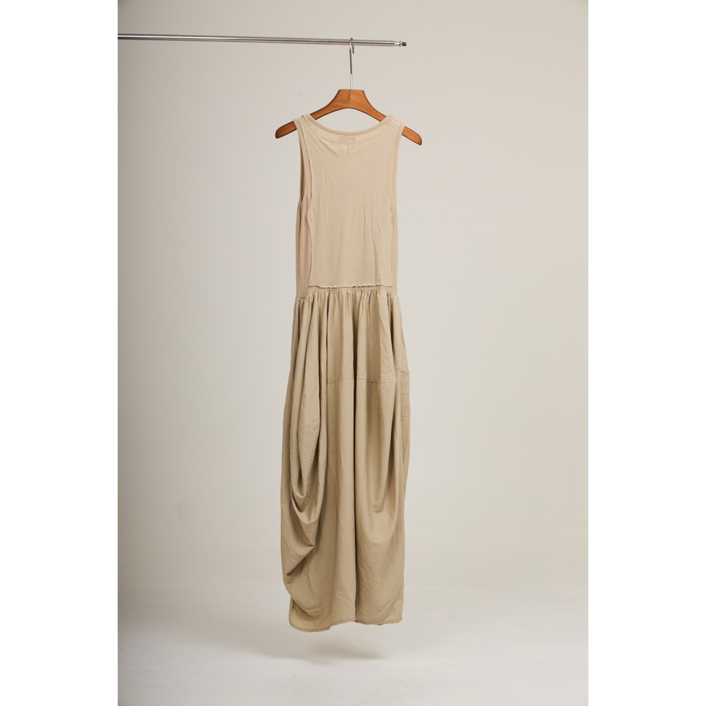 Sleeveless Maxi Dress – Beige