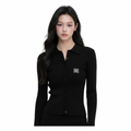 Ribbed Knit Shirt – Black