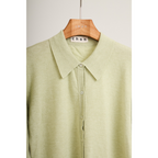 Ribbed Knit Shirt – Sage Green