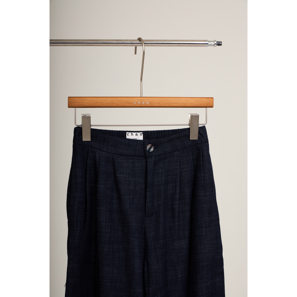 Cropped Vest & Wide-Leg Pants Set – Denim