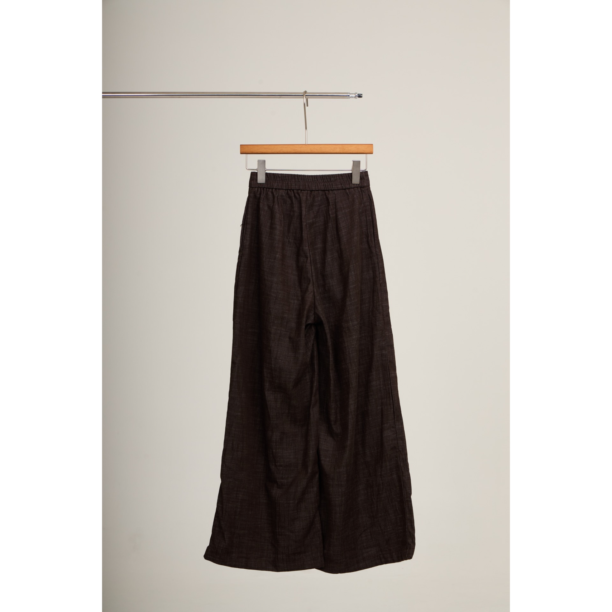 Cropped Vest & Wide-Leg Pants Set – Brown