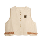 Fringe Vest – Beige
