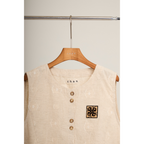 Fringe Vest – Beige