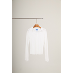 Double-Layer Sheer Shirt  – White