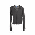 Double-Layer Sheer Shirt  – Grey