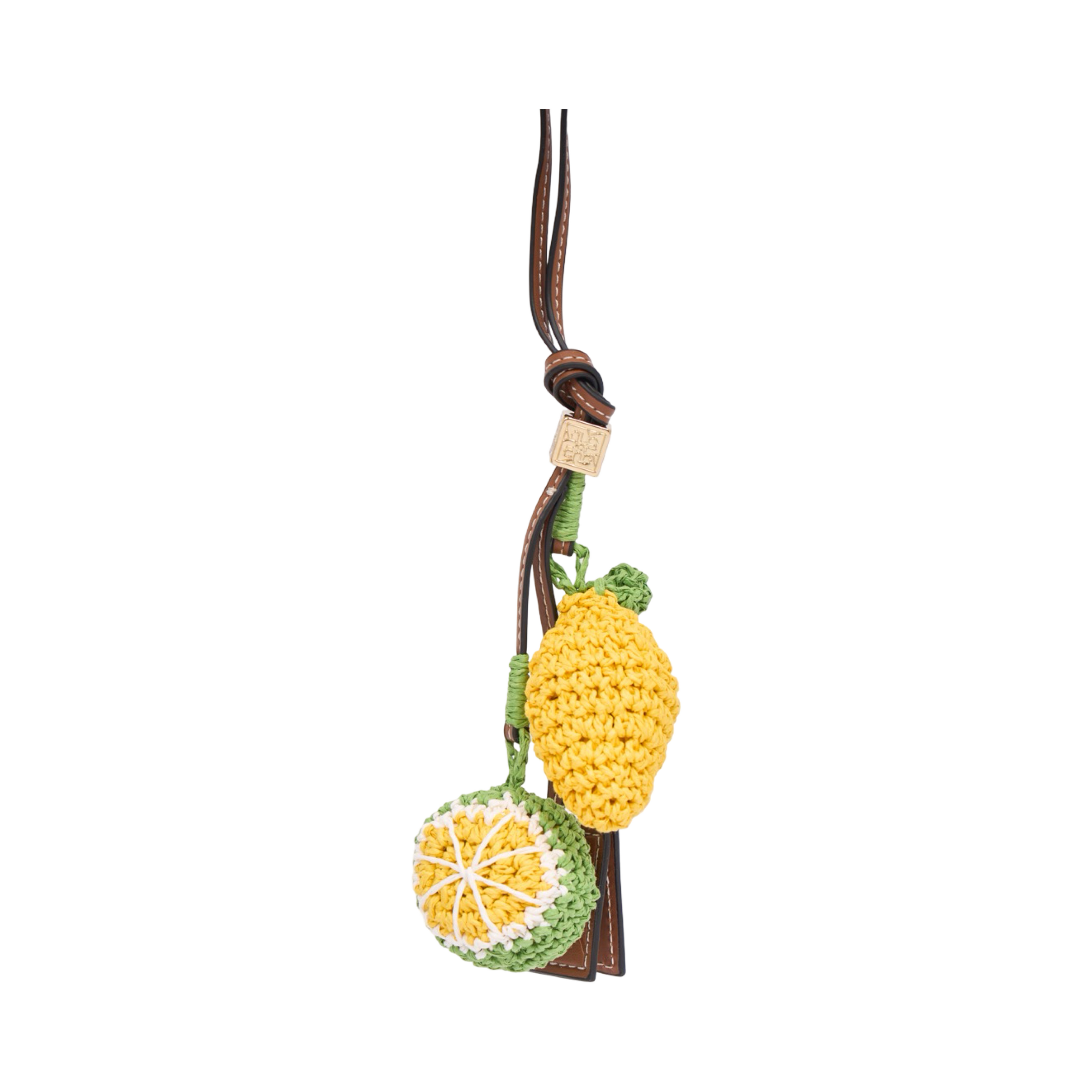 Fruity Crochet Bag Charm – Lemon